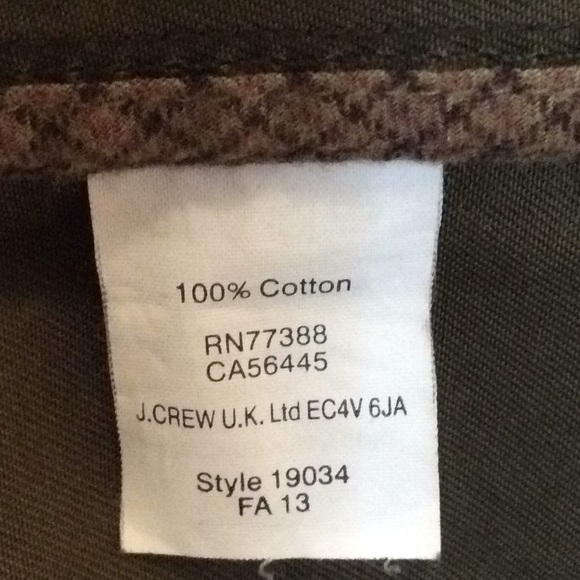 J.Crew Utility Jacket Style #19034 Olive Small - Picture 7 of 7